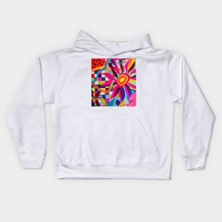 Psychedelic Floral: Merry Pranksters Kids Hoodie